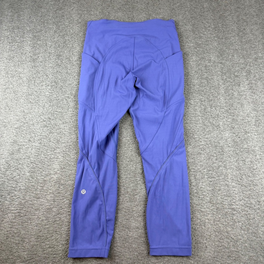 Lululemon All The Right Places Crop Leggings Women's 4 Purple Pockets High Rise
